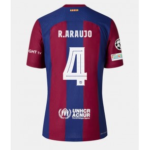 Barcelona Ronald Araujo #4 Hjemmebanetrøje Dame 2023-24 Kort ærmer